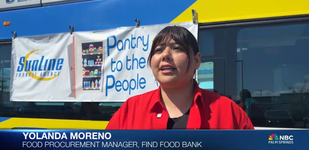 SunLine Transit Agency's Pantry to the People Benefits FIND Food Bank